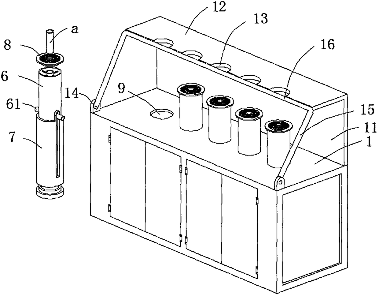 Corn root system growth research device