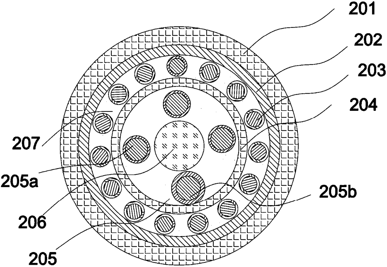 Travelling cable for low-rise building elevator