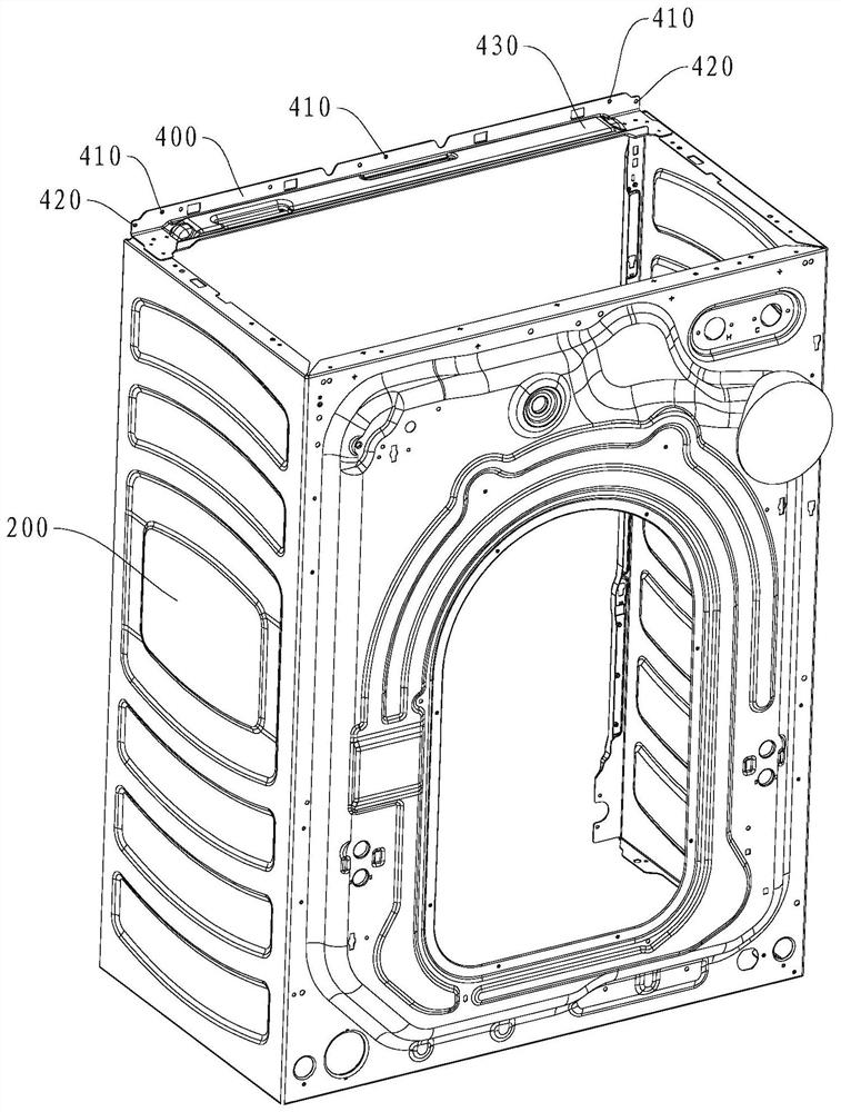 Washing machine front plate installing structure and washing machine