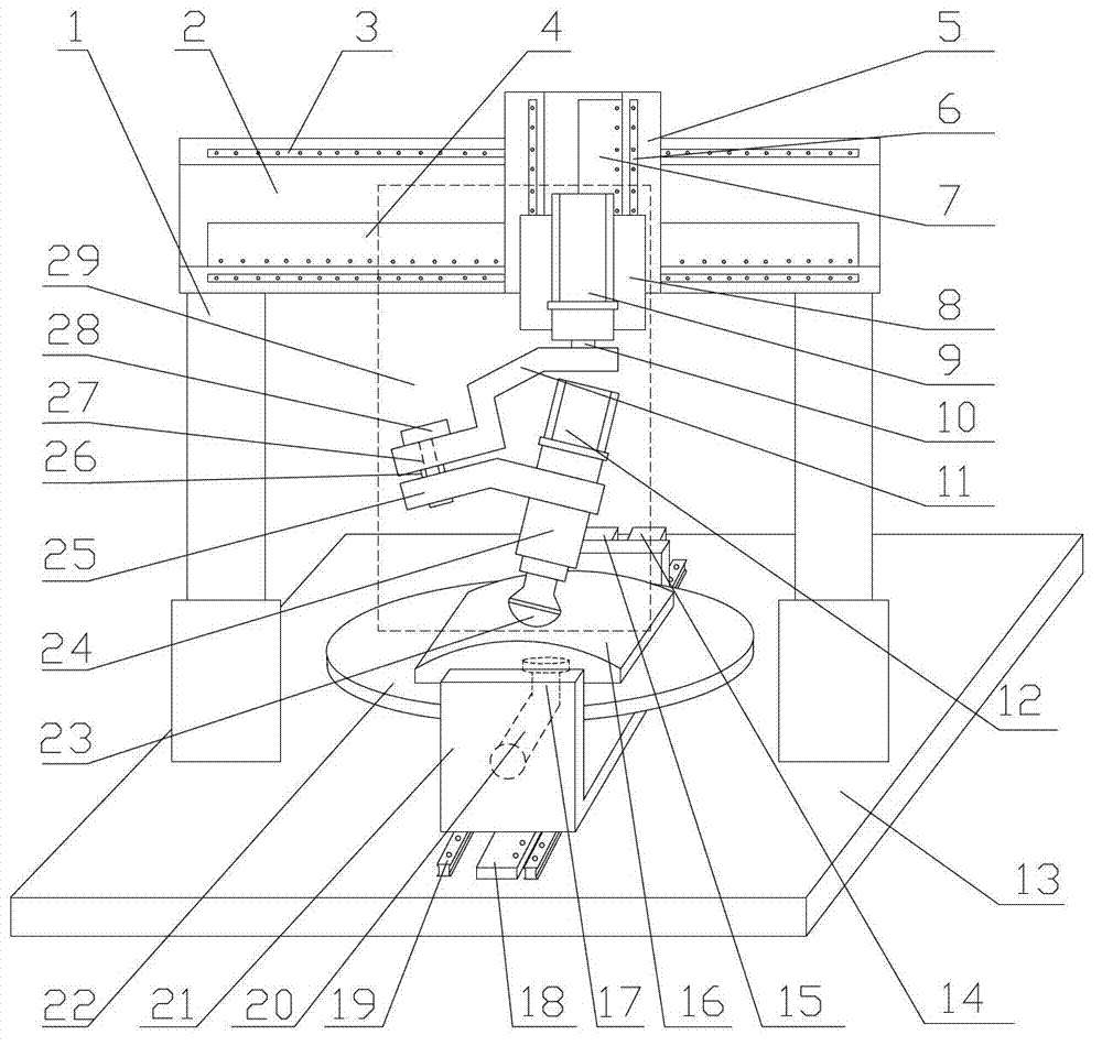 Polishing device and polishing method of aspheric optical element