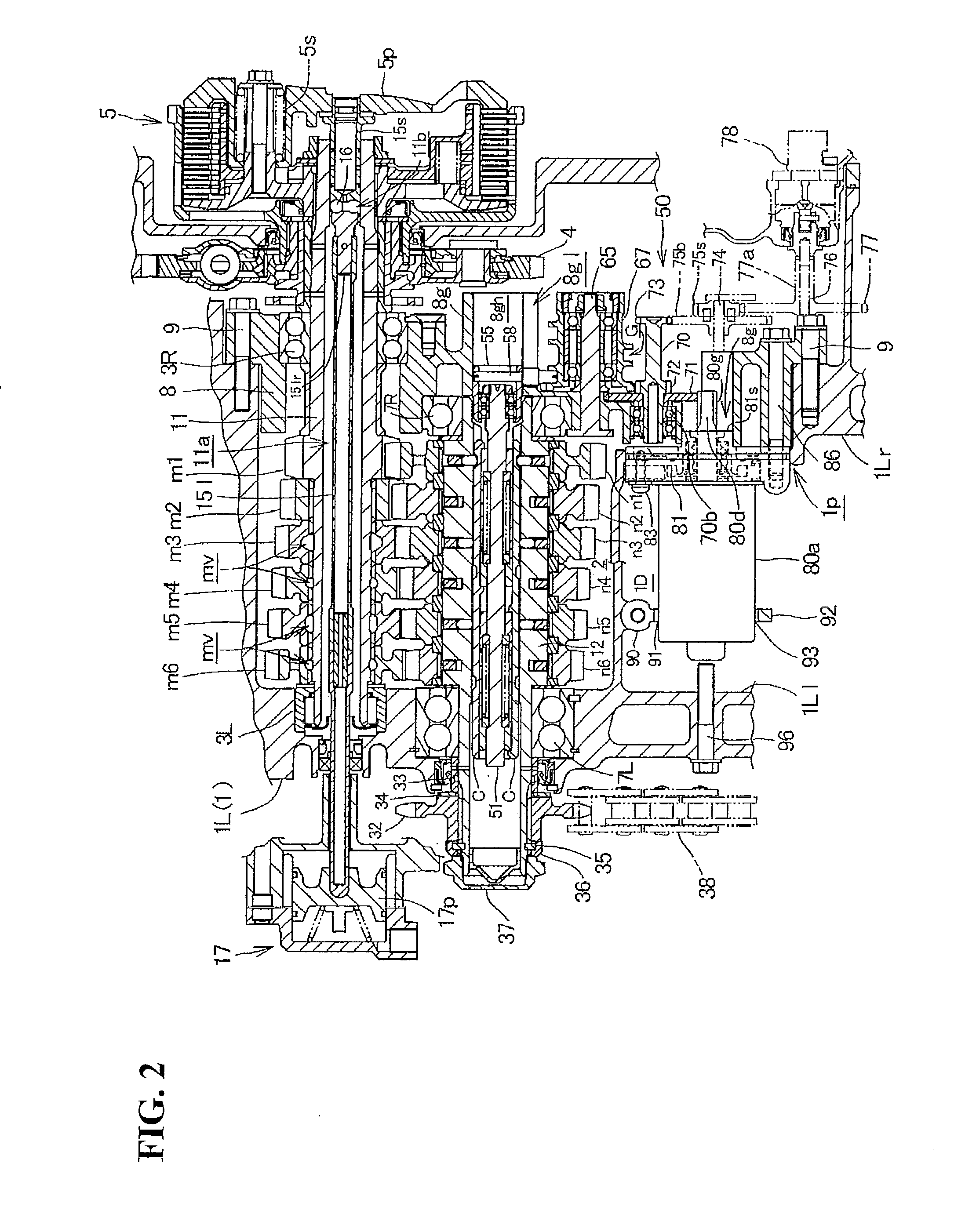 Arrangement structure of shifting actuator of internal combustion engine mounted on motorcycle