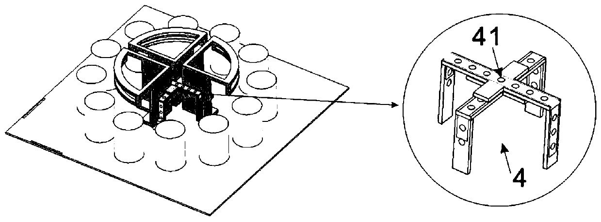 Dual-polarized double-wide-surface antenna unit and antenna array