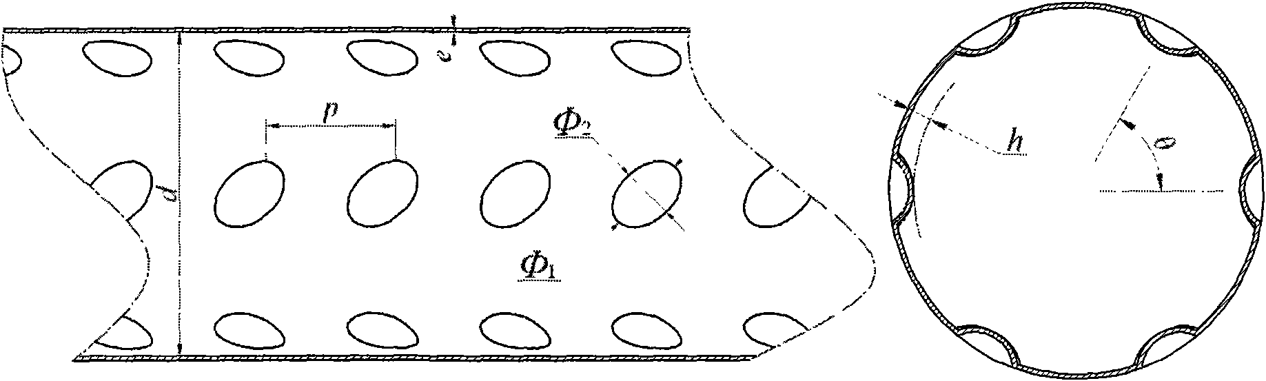 Dimpled enhanced heat exchange tube