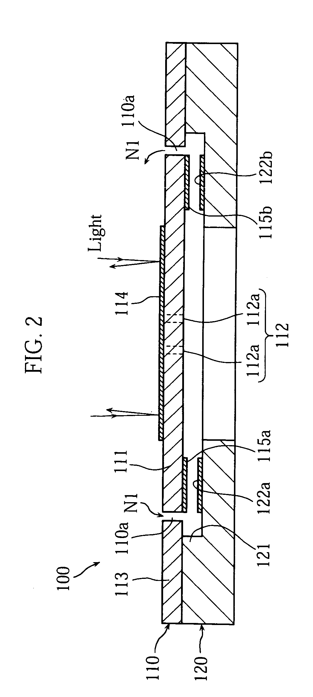 Micro-oscillating element provided with torsion bar