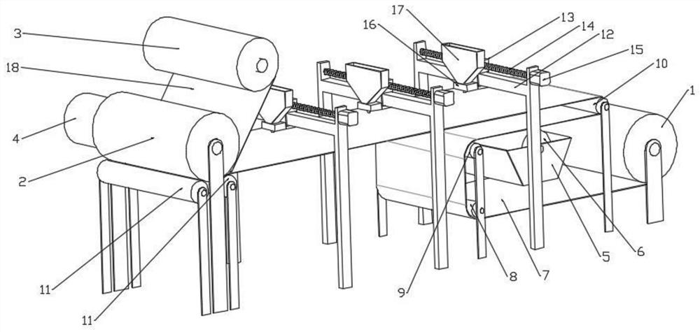 Greening grass seed cloth production system