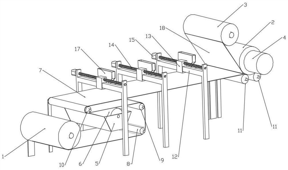 Greening grass seed cloth production system