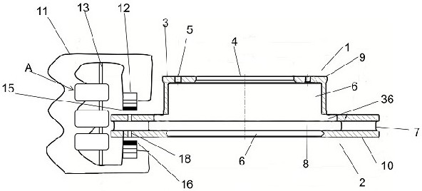 A powder metallurgy brake disc and its production process