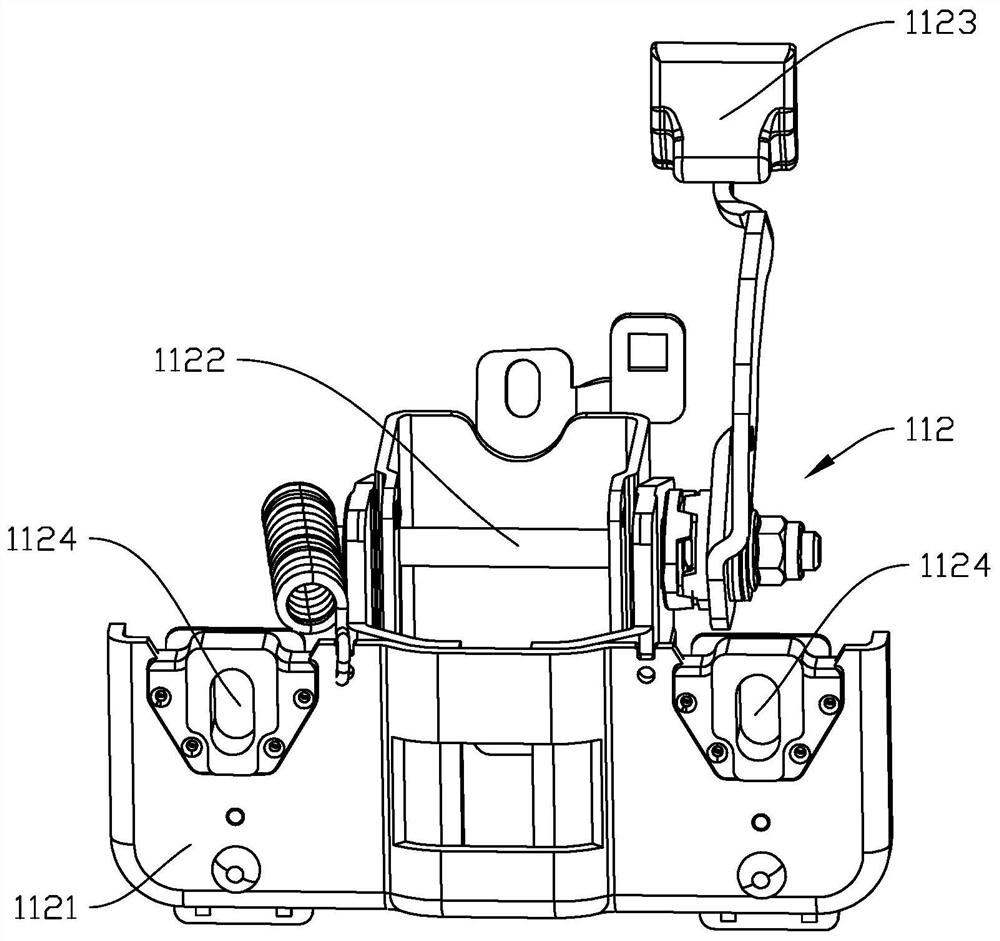 Electric power steering pipe column sub-assembly snap spring embedding mechanism