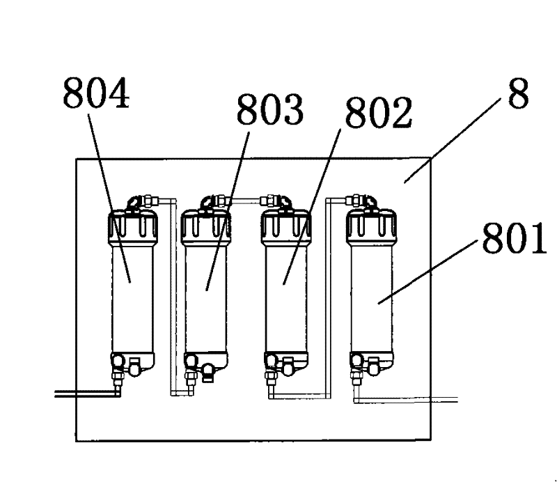 Intelligent time-control zero-pressure energy-saving drinking water purifying machine