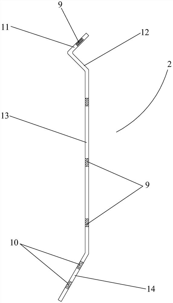 A combined low-voltage household connection line dedicated wall brazing