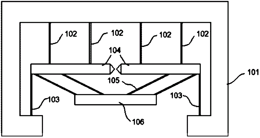 Microstructure for detecting mechanical properties of one-dimensional nanometer materials