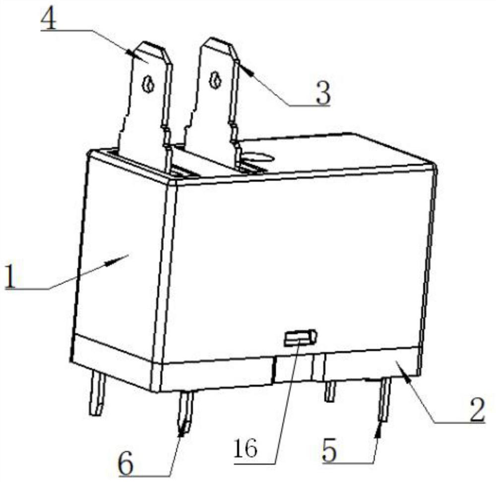 Electromagnetic relay structure