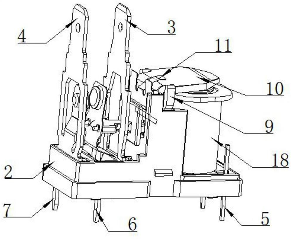 Electromagnetic relay structure