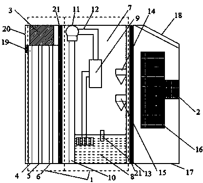 Water spray-type air purifier