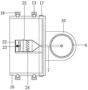 A drum type drying device for processing dendrobium candidum