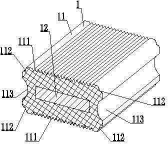 Wood-plastic paperweight provided with steel core