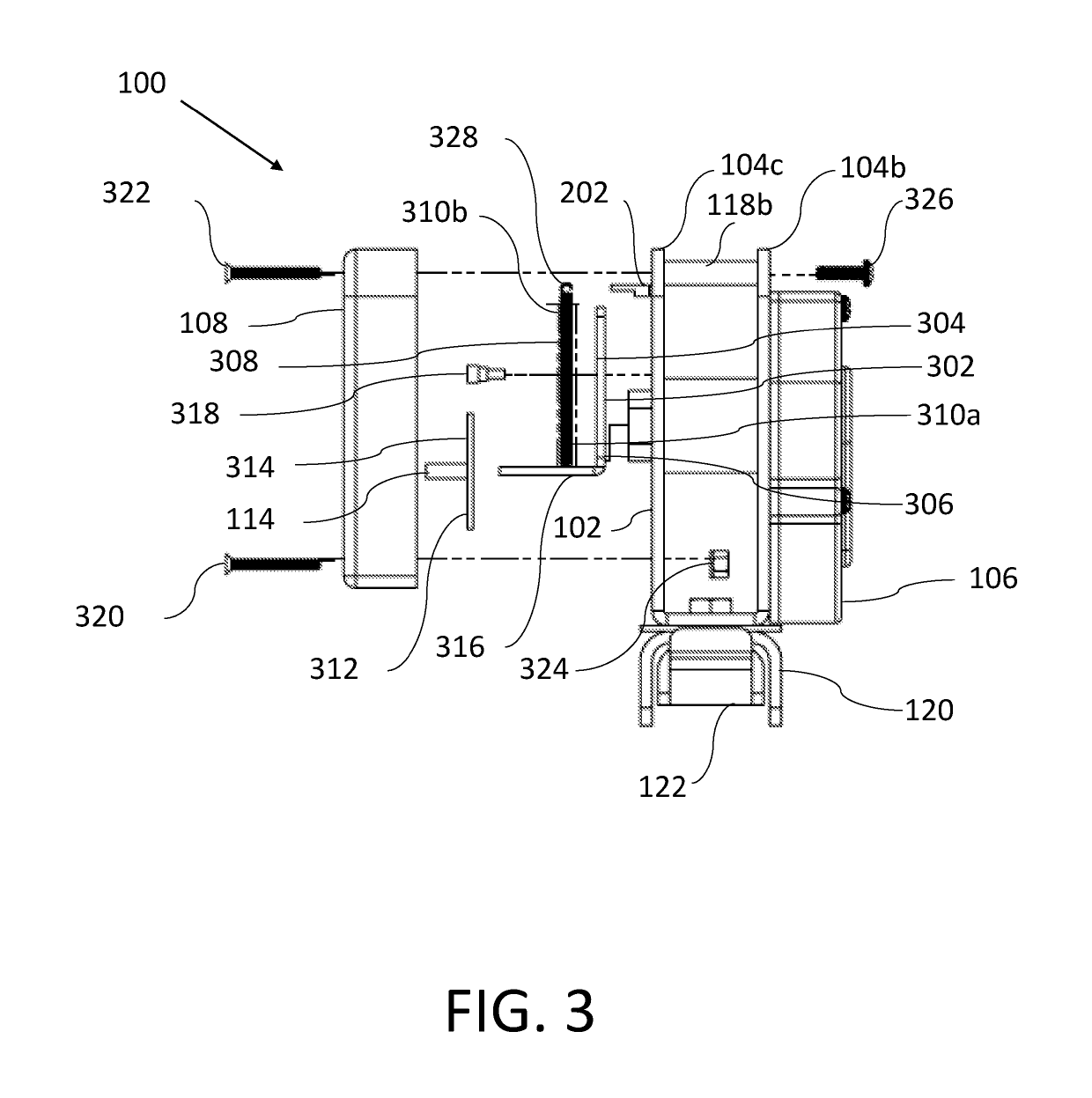 Running-end spool containment device and system