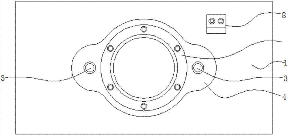 Metal corrugated pipe end welded flange positioning device