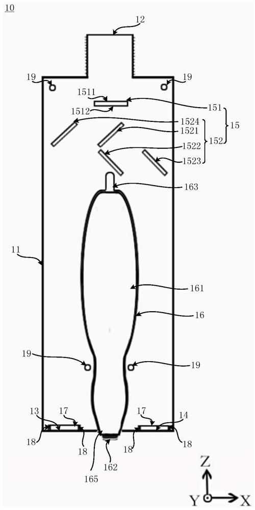 Photoacoustic probe and optical system for photoacoustic imaging