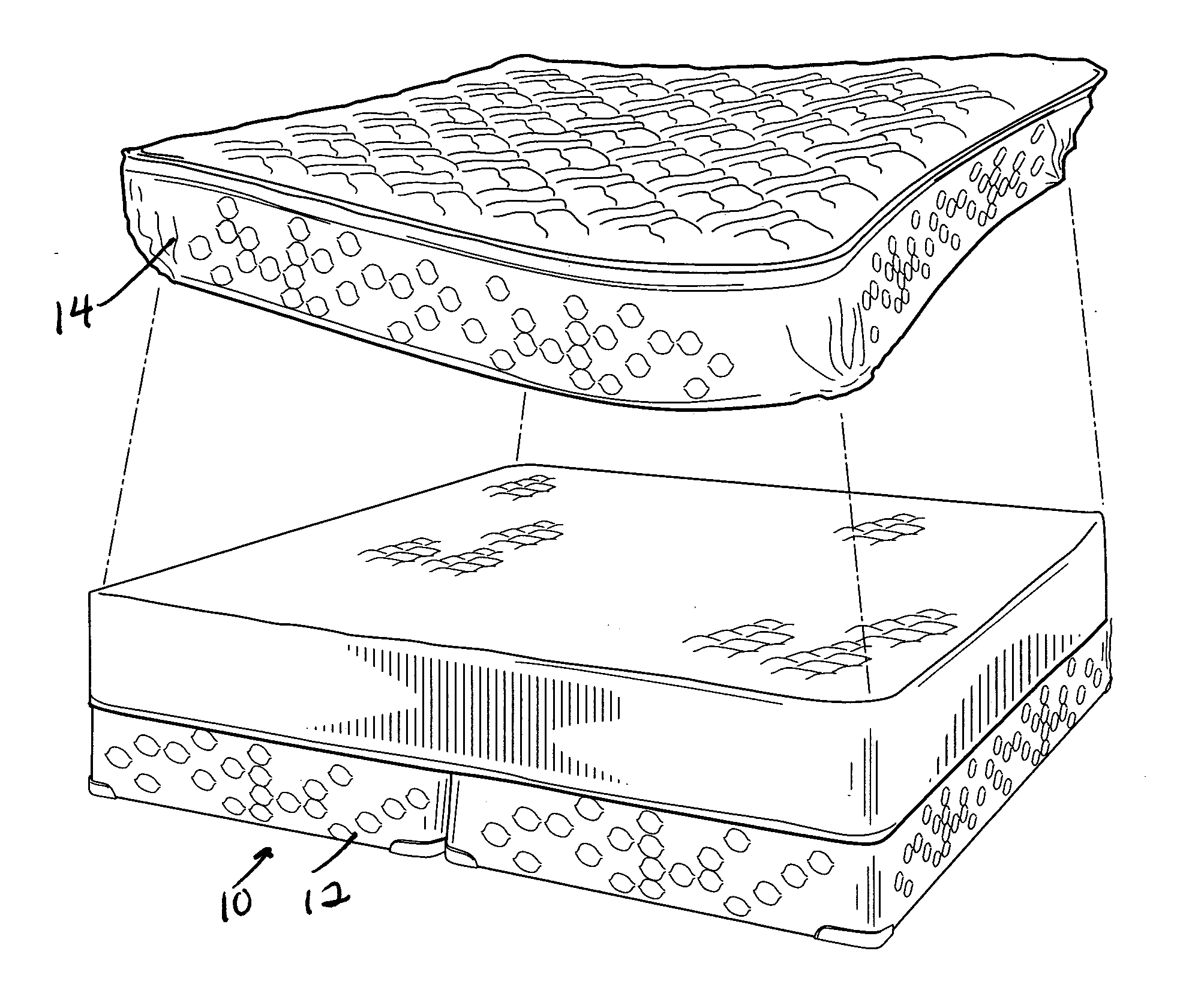 Bedding system with replaceable comfort layer