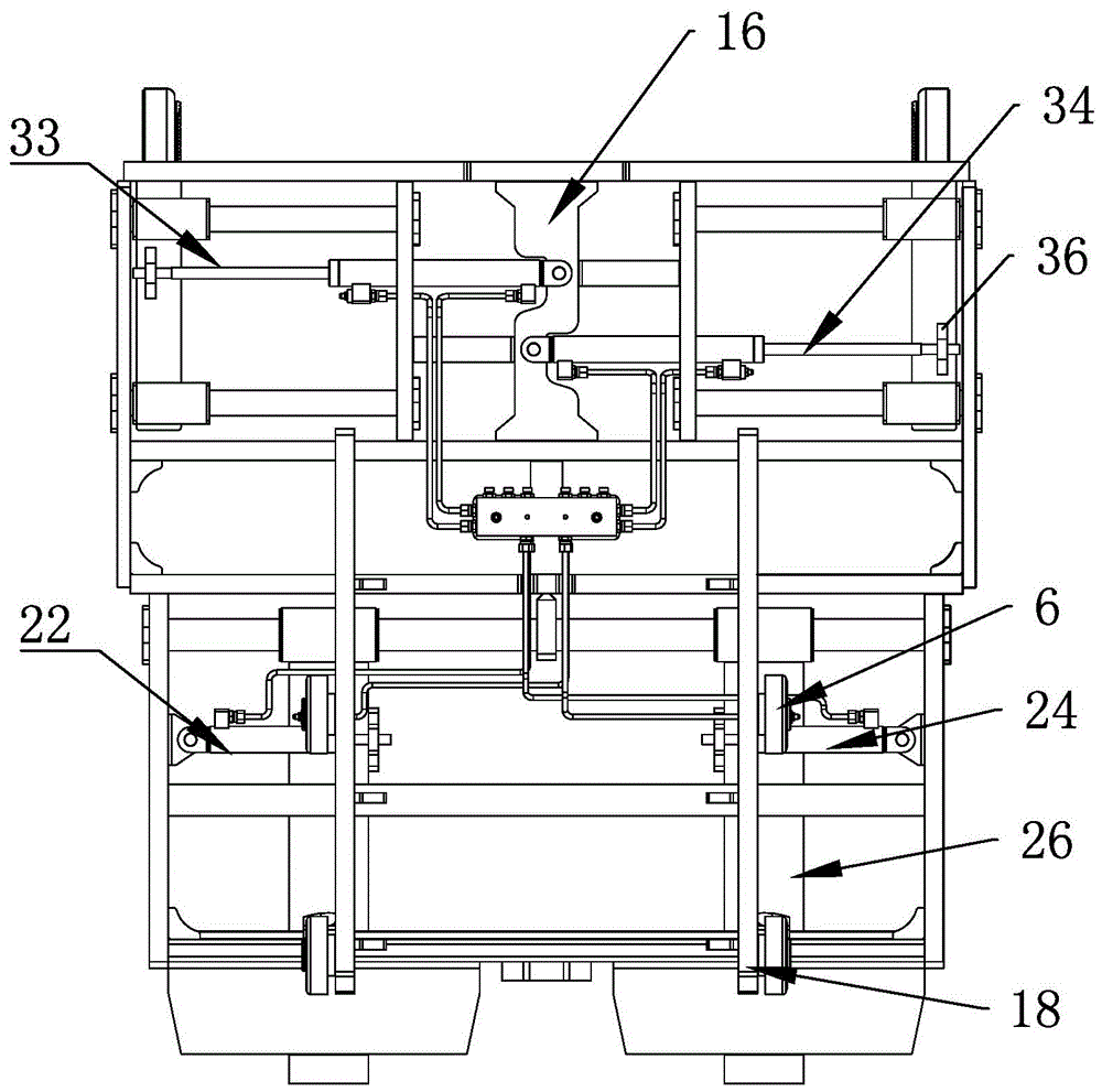 Distance adjustment pallet fork with guard boards