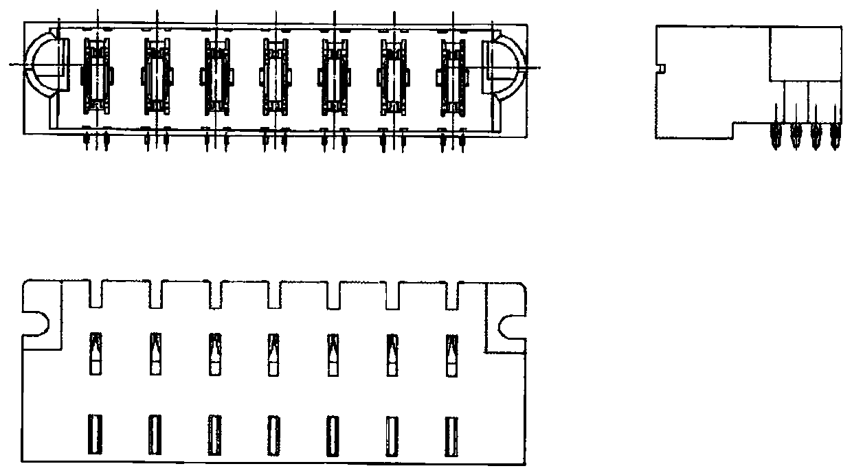 Crimping device and method for PCB connector