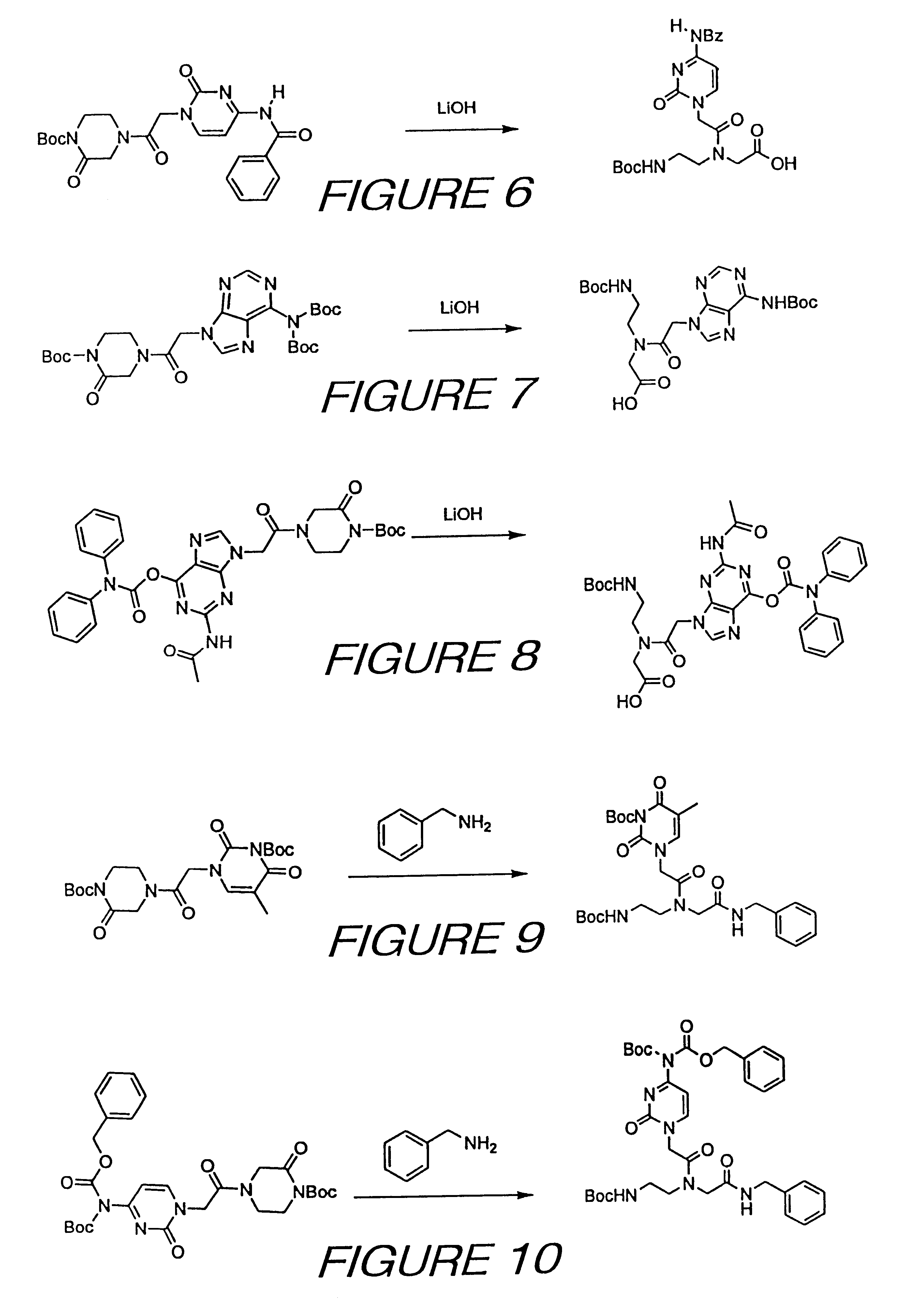 Peptide nucleic acid precursors and methods of preparing same