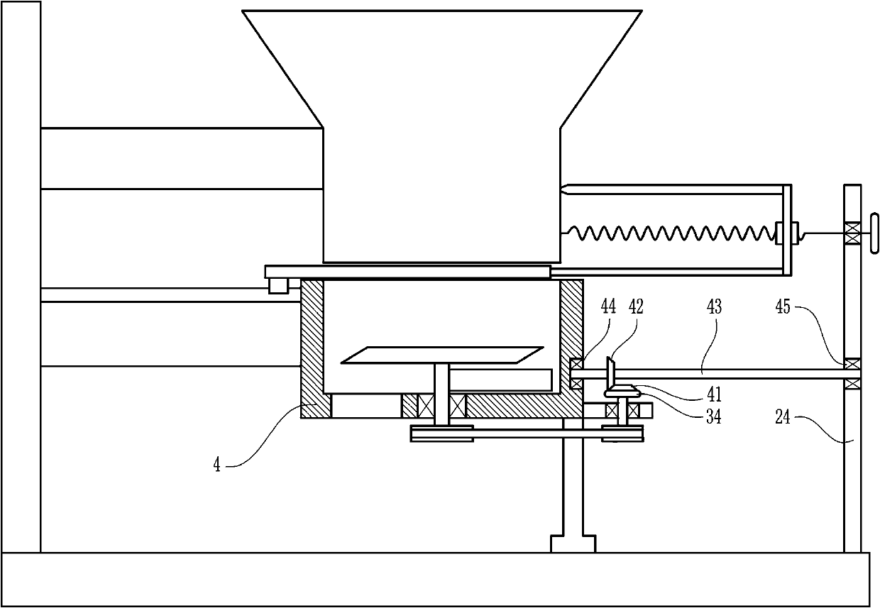 A Chinese herbal medicine crushing device for medical respiratory medicine