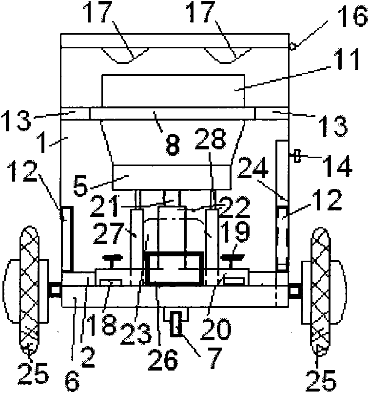 Multifunctional electronic cart providing convenience for mental patient to relieve the bowels