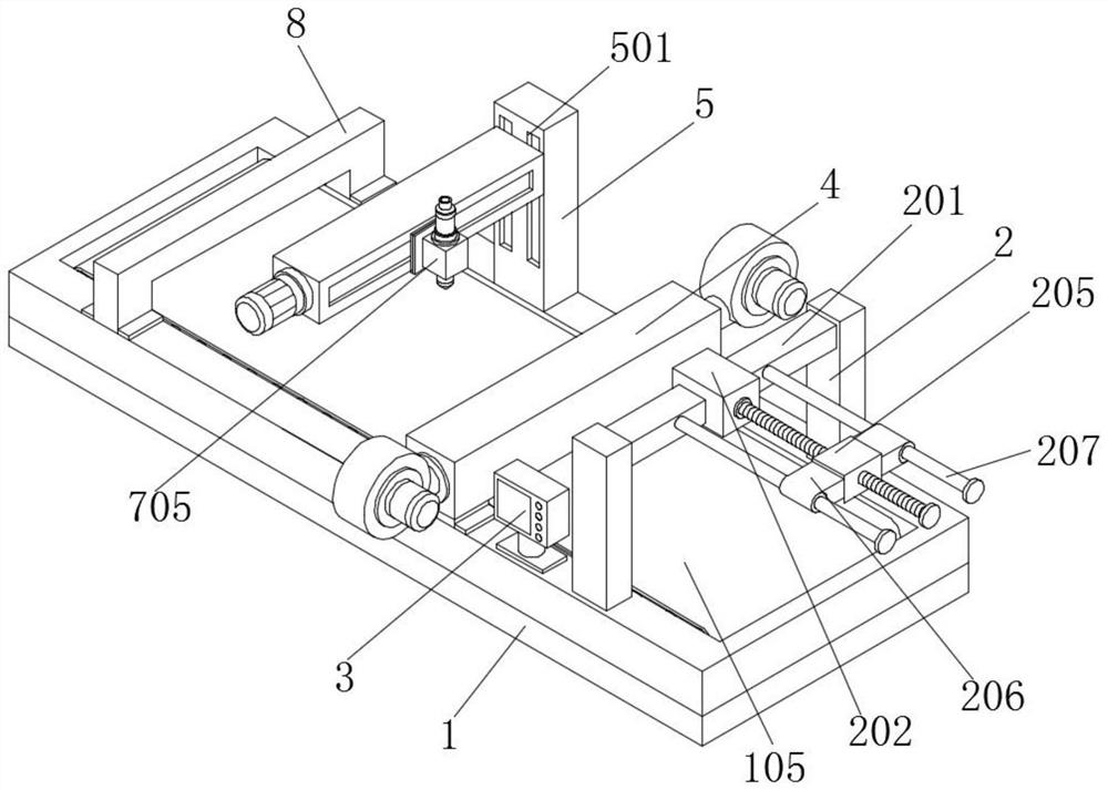 Cutting machine with detection structure for electronic material processing