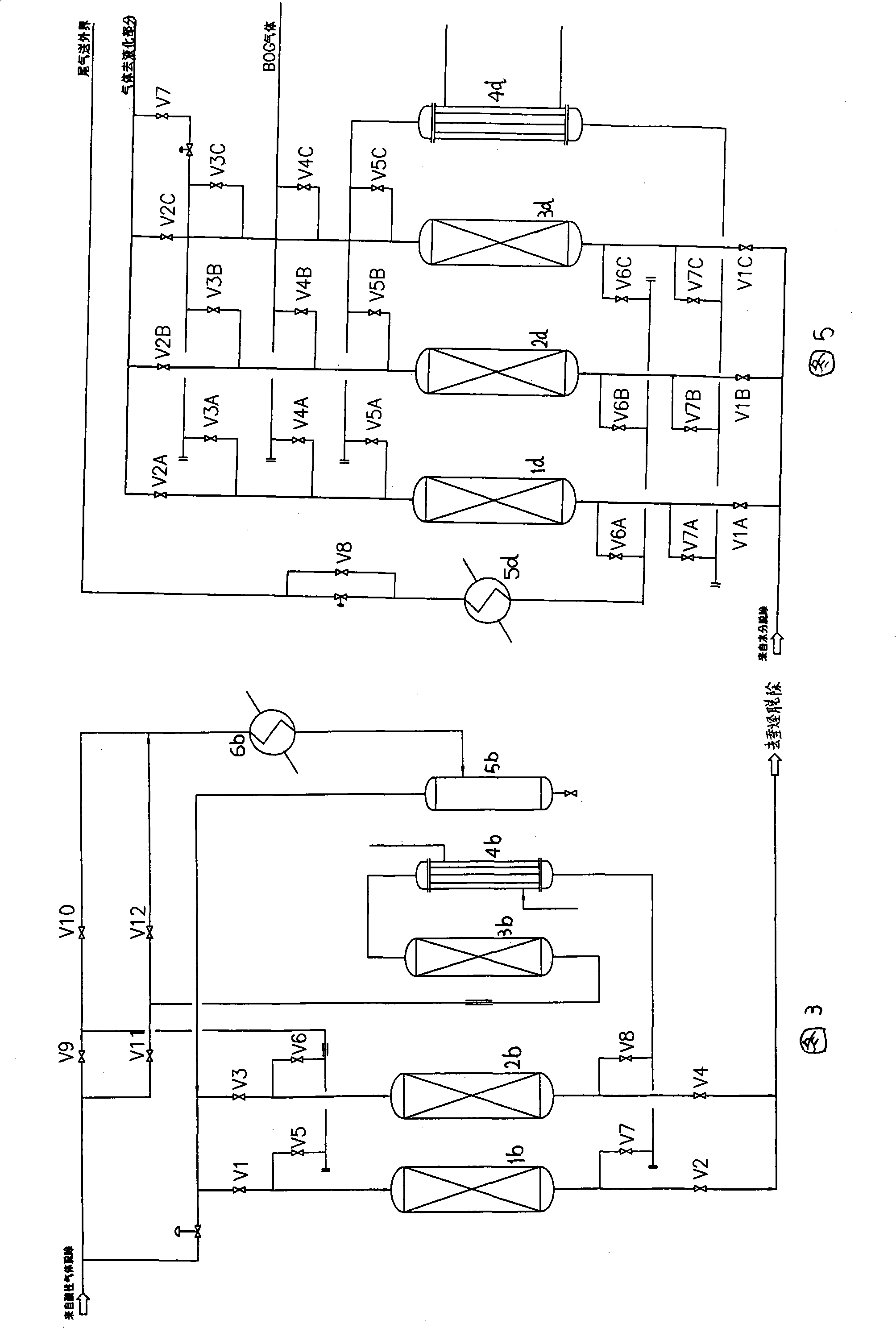 Front end combination purification technique for producing liquefied natural gas from mixture gas rich-containing methane