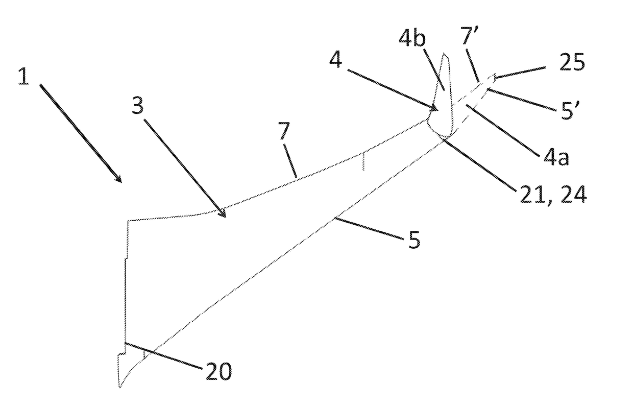 Rotational joint for an aircraft folding wing