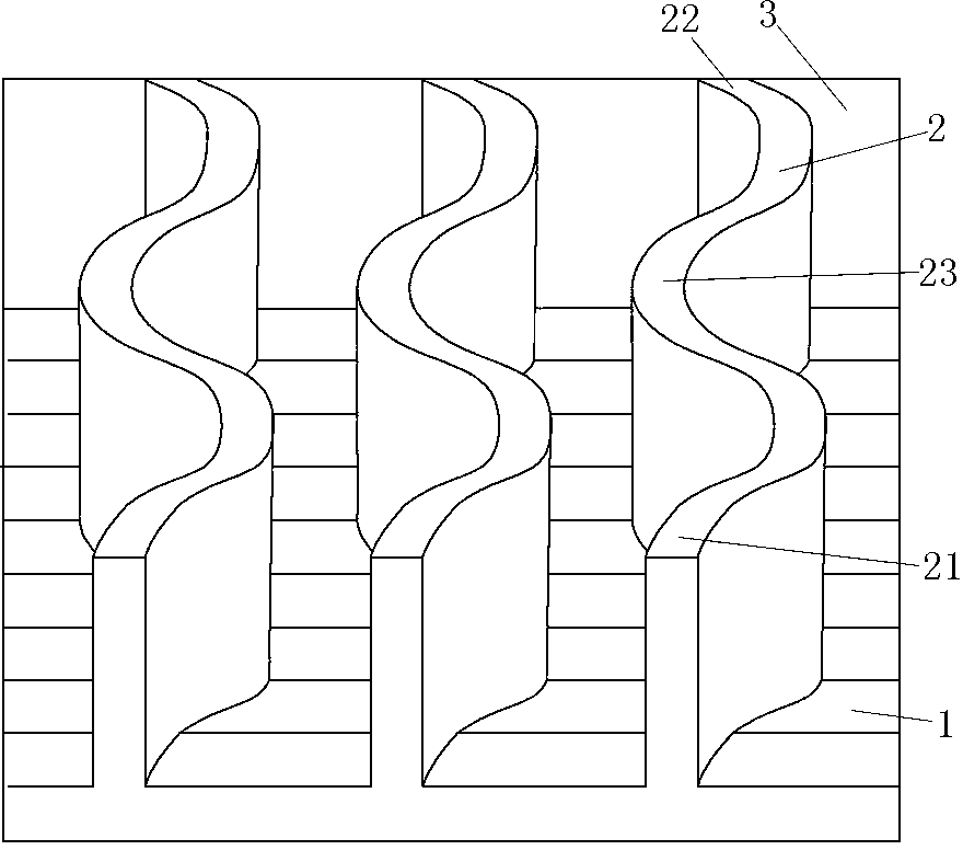 Wave type wave-absorbing dam