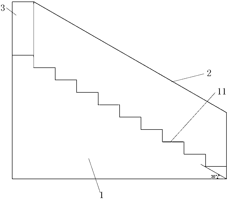 Wave type wave-absorbing dam