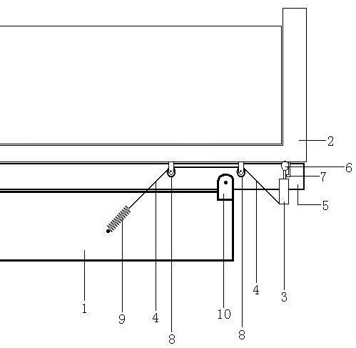 Tail lamp folding bracket of dump truck