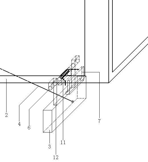 Tail lamp folding bracket of dump truck