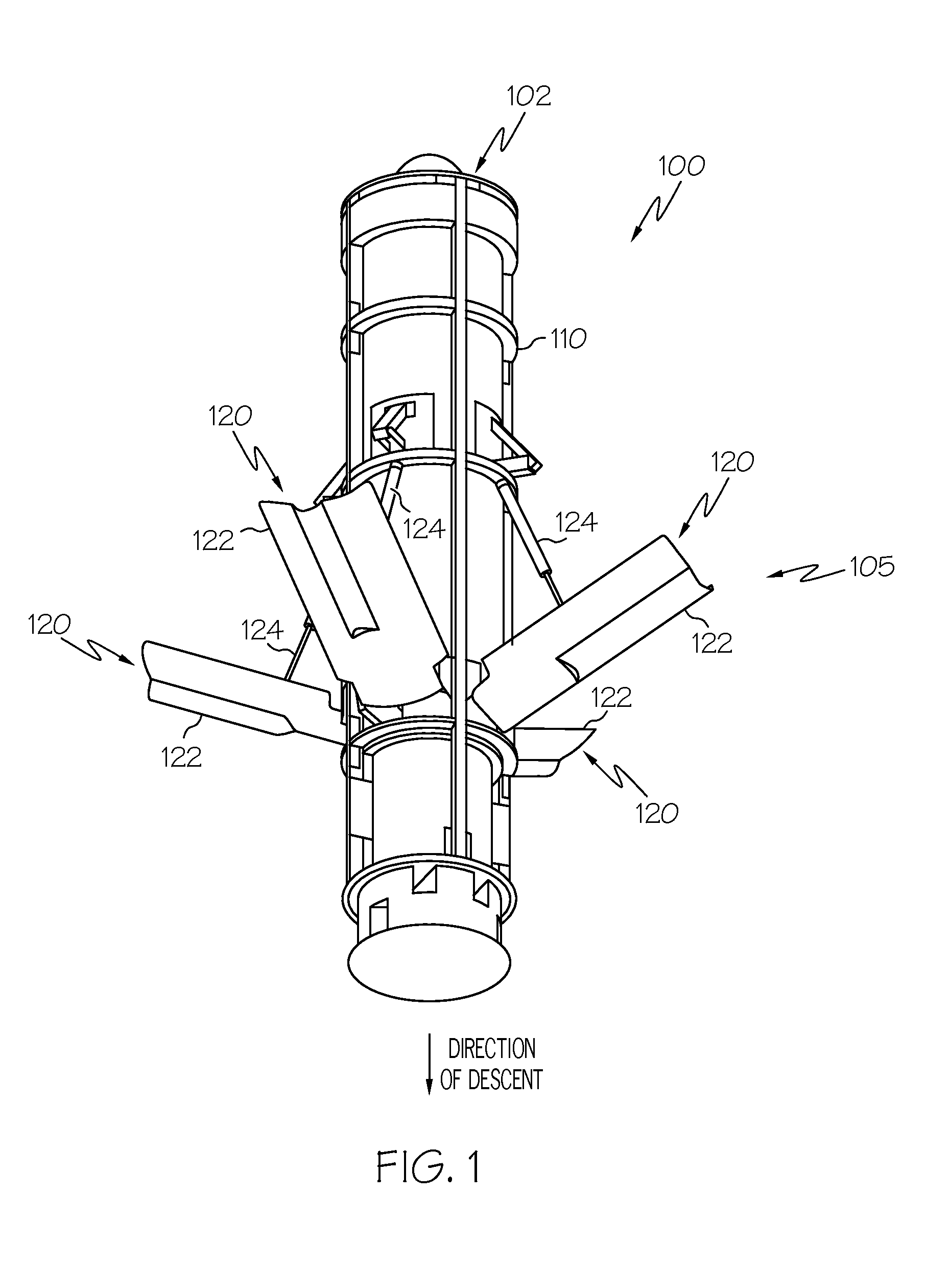 Systems and methods for underwater descent rate reduction