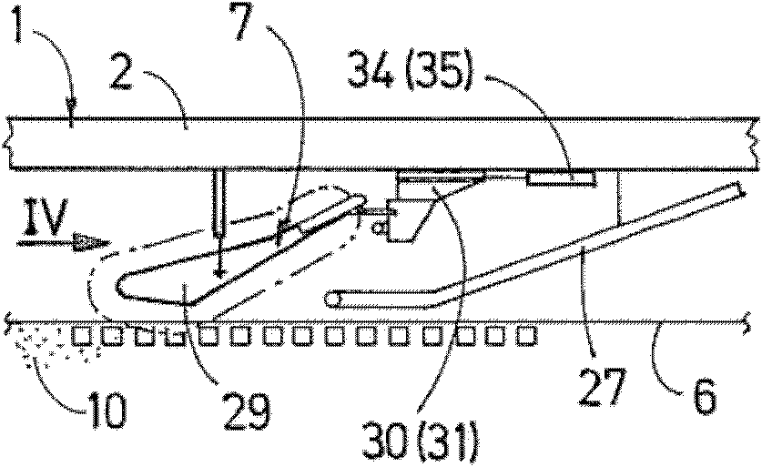 Machine comprising a lifting device for receiving bulk material of a track bed