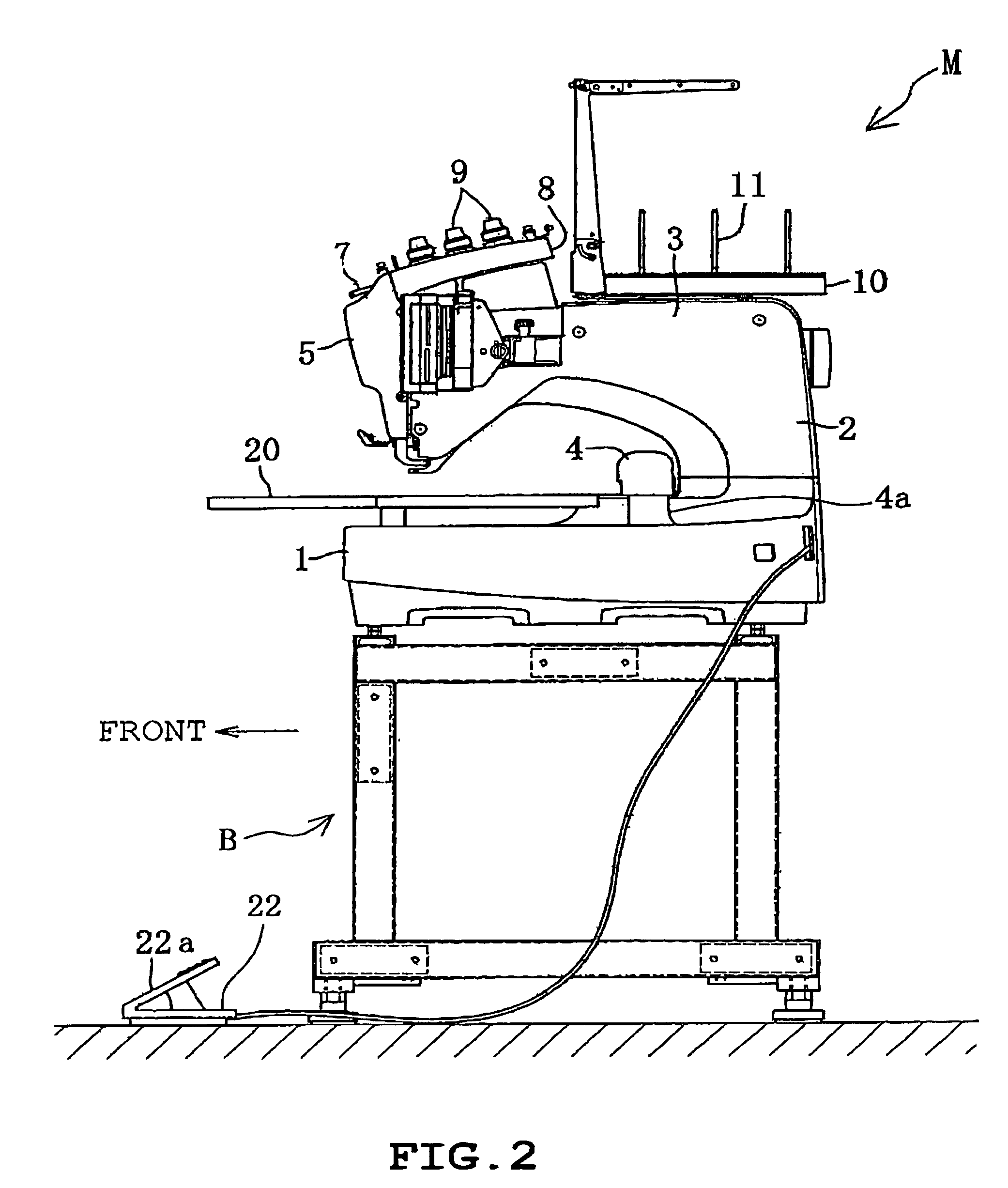 Embroidery sewing machine