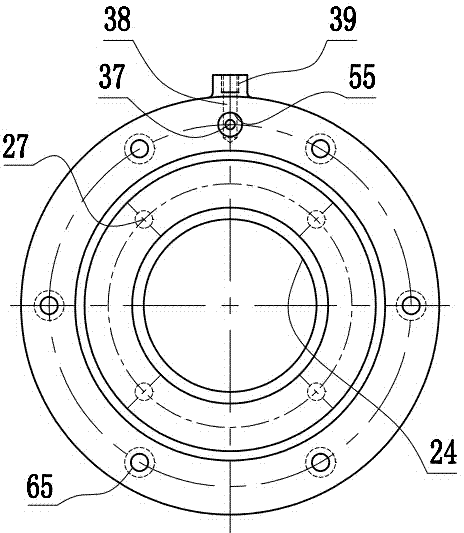 End cover water-cooled molybdenum alloy gear electromotor