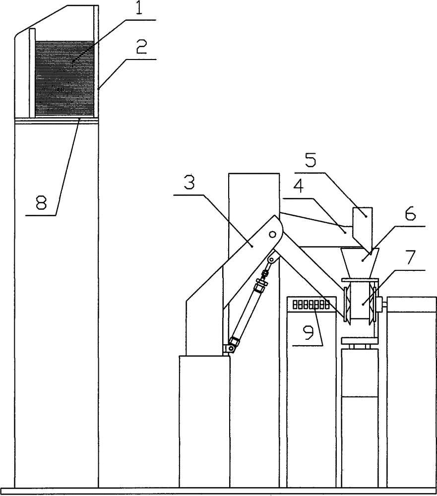 Mechanical hand metering, filling and packaging device