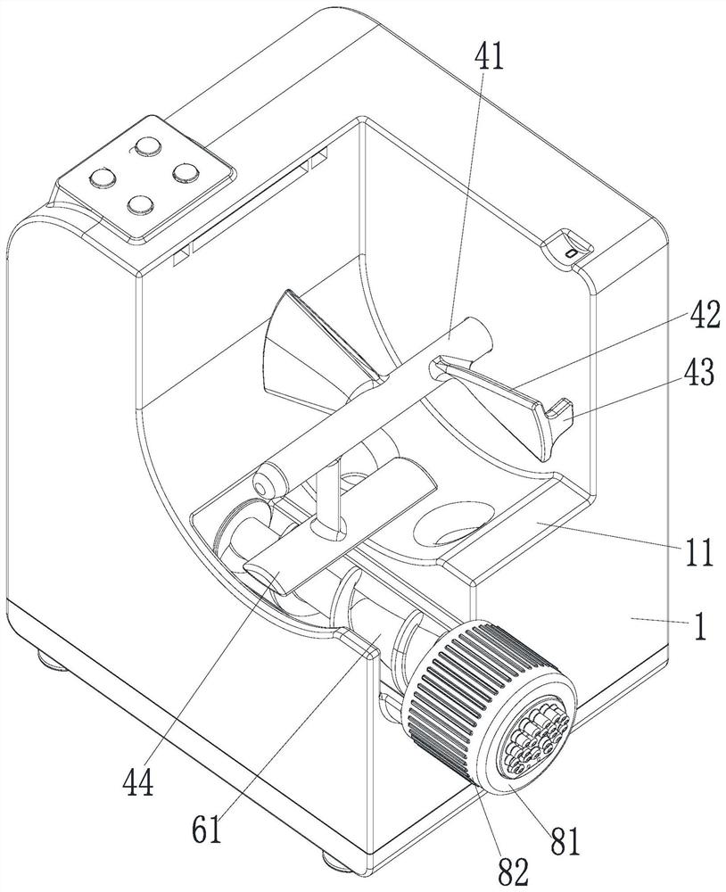 Horizontal cooked wheaten food machine