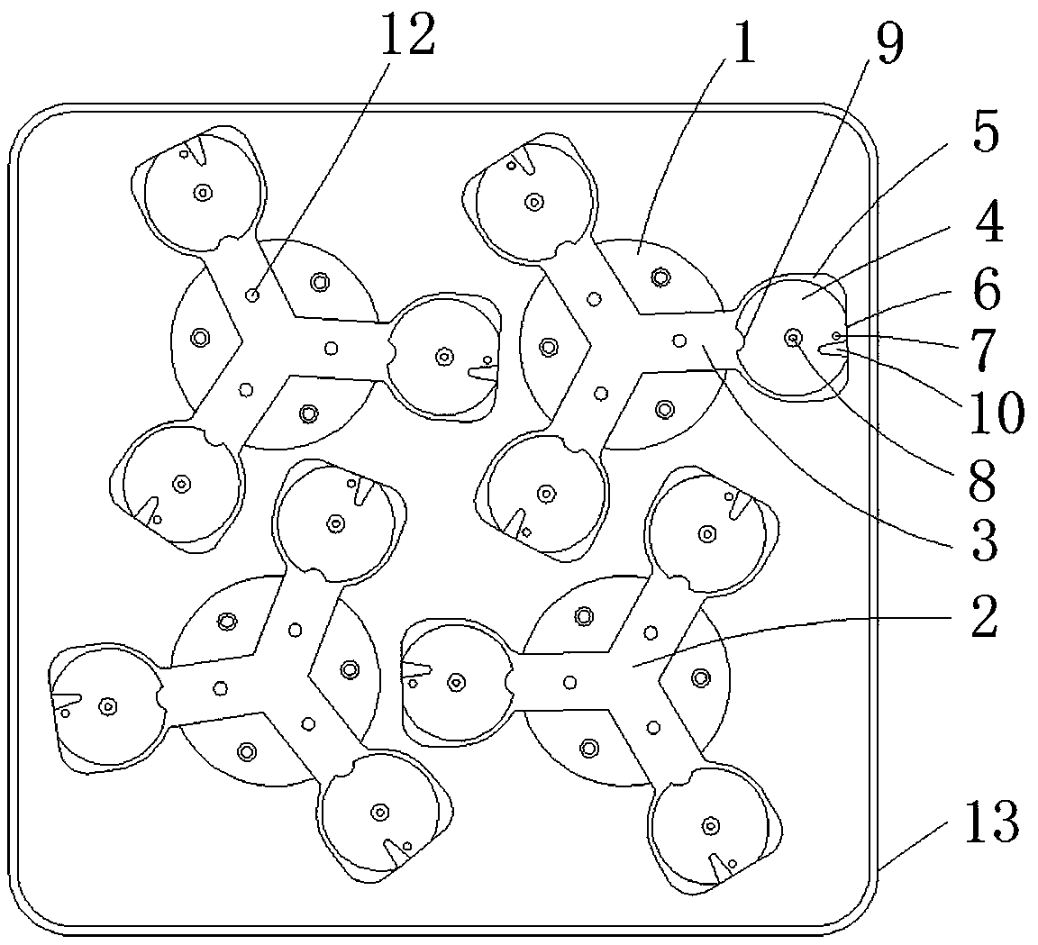 Crossing operation abrasive disk structure and operation method thereof