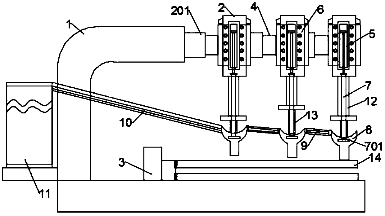 An automatic riveting machine for packaging box production