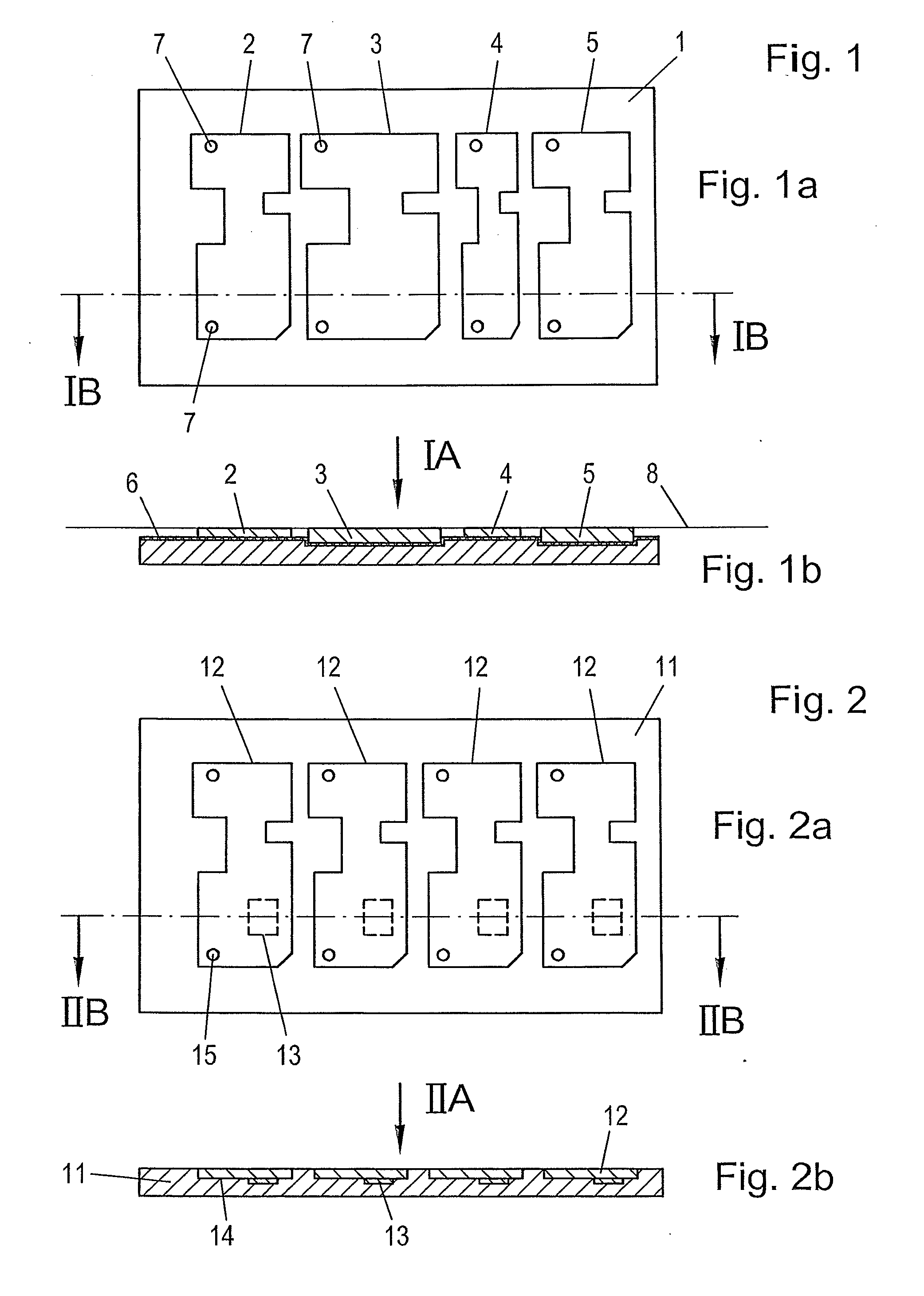 Method for producing more particularly processing or populating, a circuit board element and carrier for use in such a method