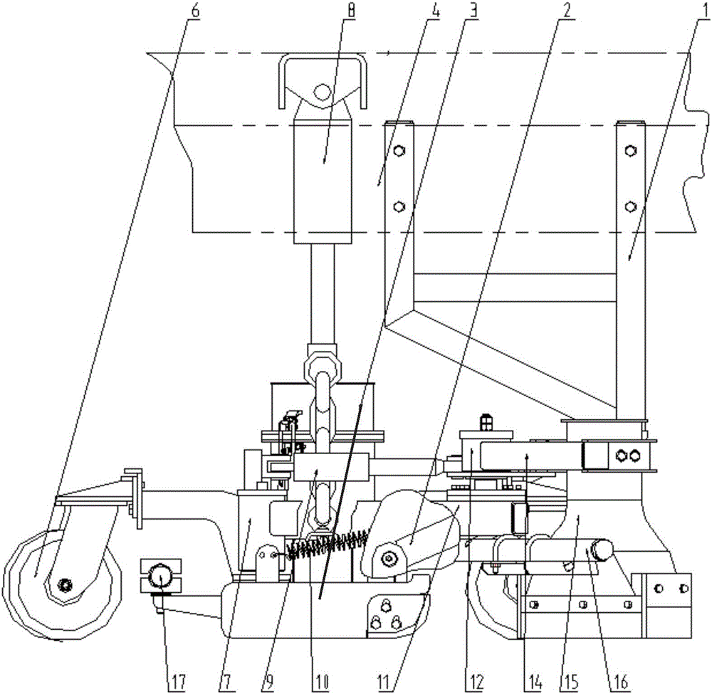 Special suction port for washing and sweeping vehicle