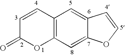 Dimethyl amino ethyl ether psoralens and methods for their production and use