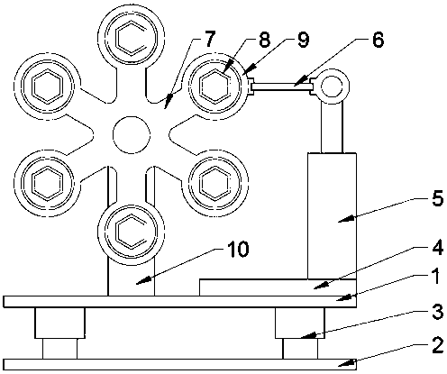 Auxiliary disassembling tool for screws of wheel