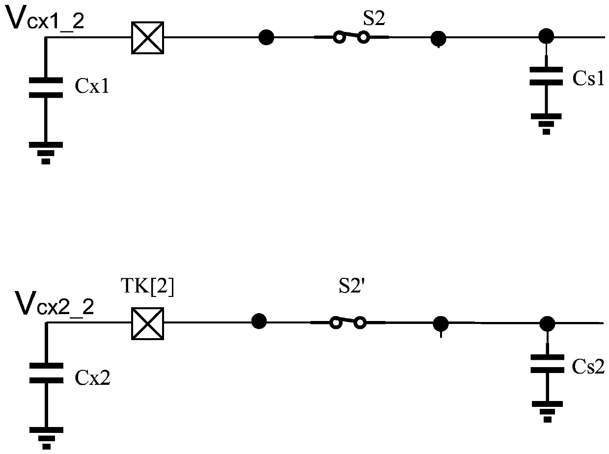 Differential touch detection circuit and touch judgment method adopting the differential touch detection circuit