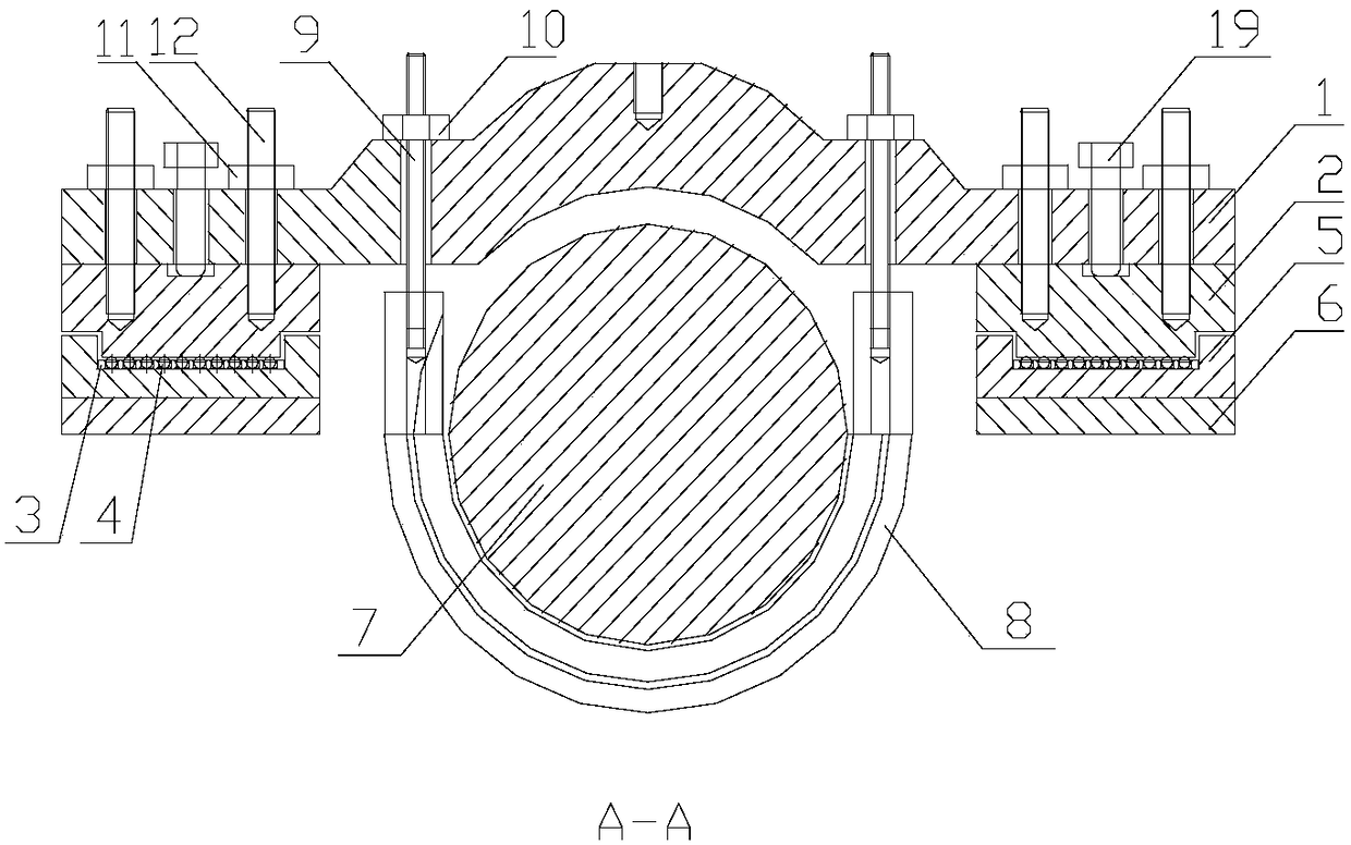 Tool and method for measuring throw of steam turbine generating set hanger